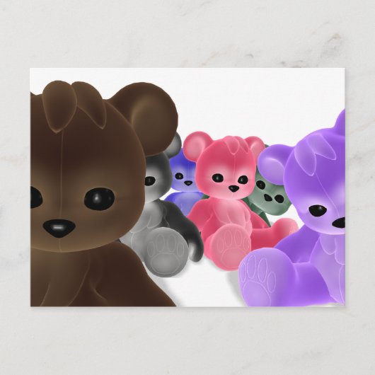 Teddy Bearz Group Postcard Postkarte (Vorderseite)