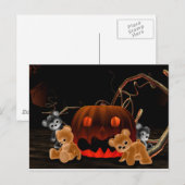 Teddy Bearz Halloween Postcard Postkarte (Vorne/Hinten)
