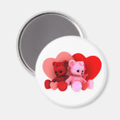Teddy Bearz Valentine Magnet V2 (Vorderseite/Rückseite)