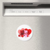 Teddy Bearz Valentine Magnet V2 (In Situ (Geschirrspüler))