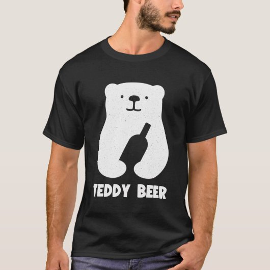 Teddy Beer - Funny Beer Bear T-Shirt (Vorderseite)