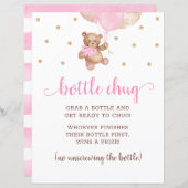 Teddy Beer Pink and Gold Bottle Chug Game (Vorne/Hinten)