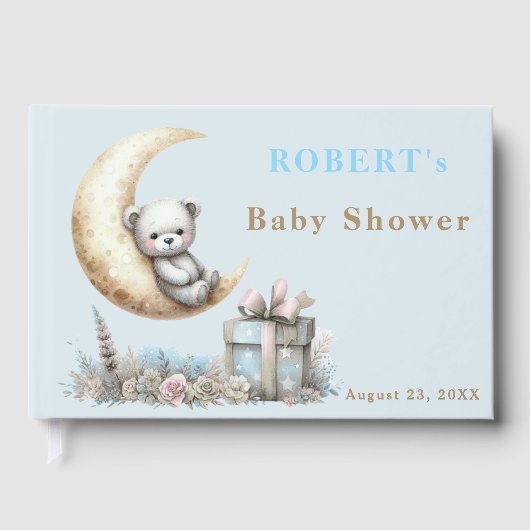 Teddy Blue Bär können wir schon frühzeitig abwarte Gästebuch (Vorderseite)