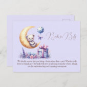 Teddy Blue Bär können wir schon frühzeitig abwarte Postkarte (Vorne/Hinten)