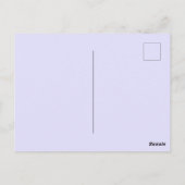 Teddy Blue Bär können wir schon frühzeitig abwarte Postkarte (Rückseite)