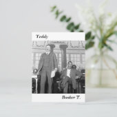 Teddy & Booker T., Anfang des 19. Postkarte (Stehend Vorderseite)