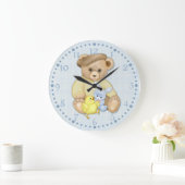 Teddy Boy Easter Große Wanduhr (Zuhause)
