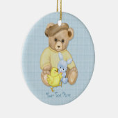 Teddy Boy Easter Keramikornament (Rechts)
