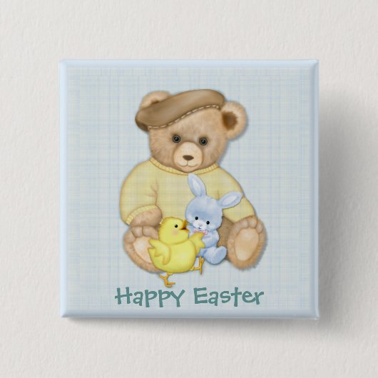 Teddy Boy - Ostern Button (Vorderseite)