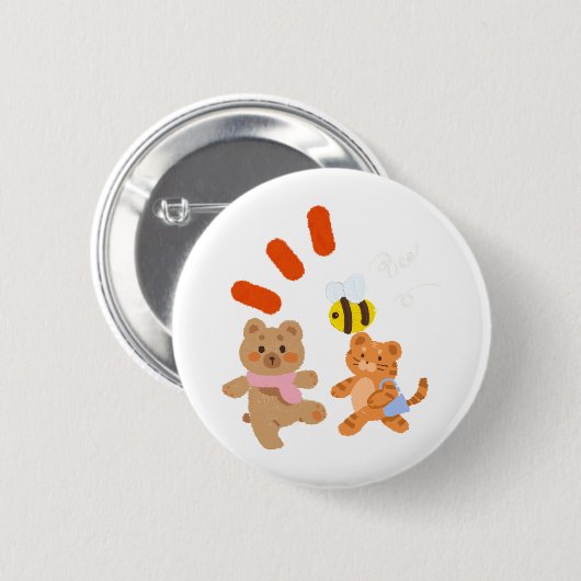 Teddy Button (Vorne & Hinten)