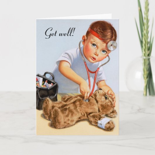 Teddy Checkup Karte (Vorderseite)