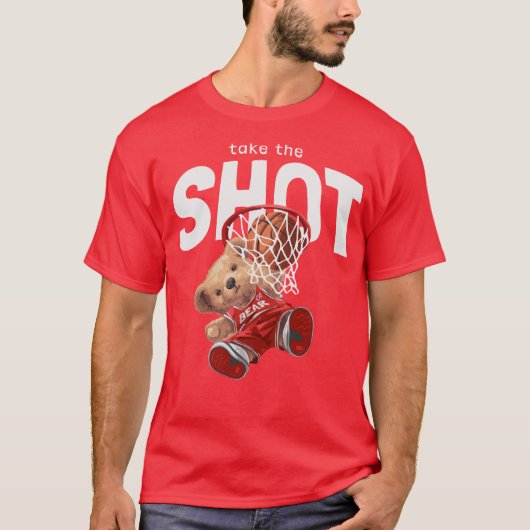Teddy Dunking in Style T-Shirt (Vorderseite)