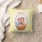 Teddy & Freunde in einem Korb Kissen (Decke)