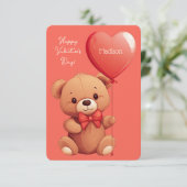 Teddy für benutzerdefinierte Text-Liebe (Stehend Vorderseite)