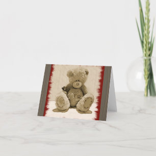 Teddy für Ihre Note Card Karte
