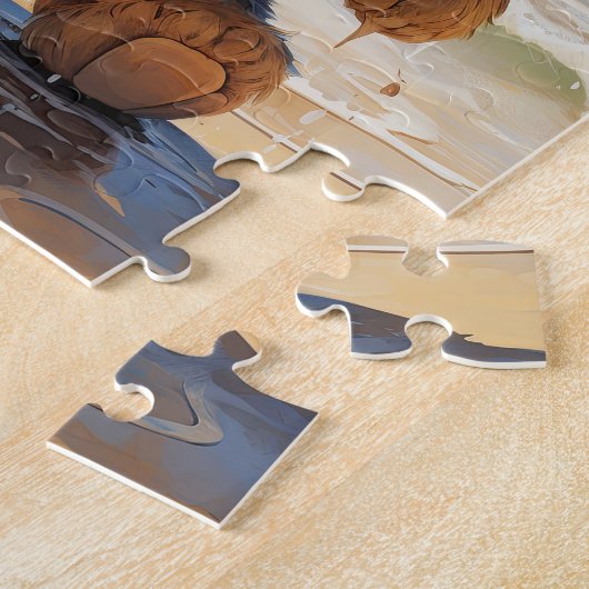 Teddy geht zum Strand! Bärenrätsel Puzzle (Seite)