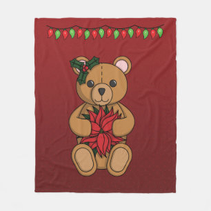 Teddy-Geschenk-Plüschdecke Fleecedecke