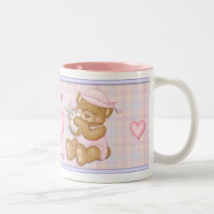Teddy Girl - Ostern Zweifarbige Tasse