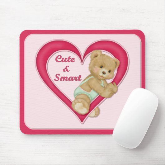 Teddy Heart Mousepad (Mit Mouse)