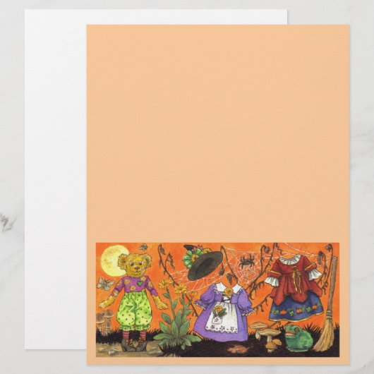 Teddy Hexe Großpapier (Vorne/Hinten)