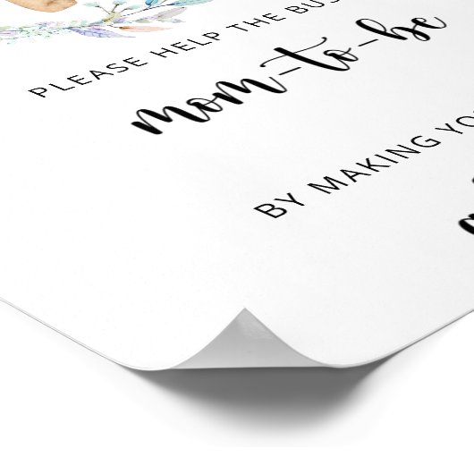 Teddy hilft der betriebsamen Mama, einen Umschlag Poster (Ecke)