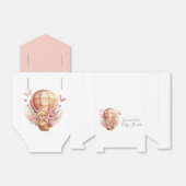 Teddy Hot Air Ballon Pink Bearly Wait Gefälligkeit Geschenkschachtel (Ungefaltet)