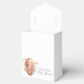 Teddy Hot Air Ballon Pink Bearly Wait Gefälligkeit Geschenkschachtel (Geöffnet)