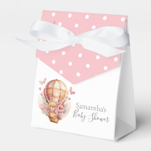 Teddy Hot Air Ballon Pink Bearly Wait Poka Dots Geschenkschachtel