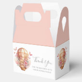 Teddy Hot Air Ballon Pink Gevor Box Geschenkschachtel (Geöffnet)