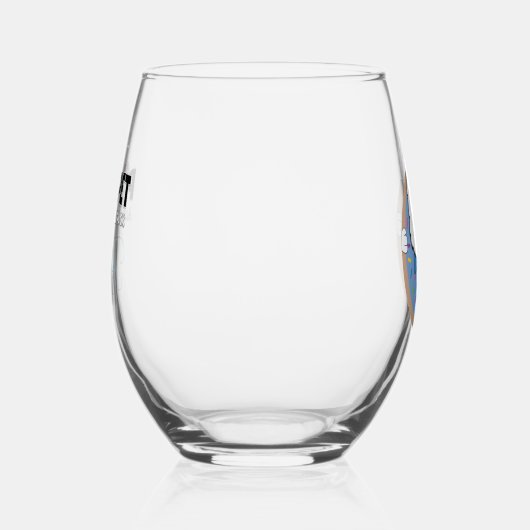 Teddy in Donut Weinglas Ohne Stiel (Rechts)