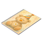 Teddy in einem Party-Hut von Natasha Us Notizblock (Linke Seite)