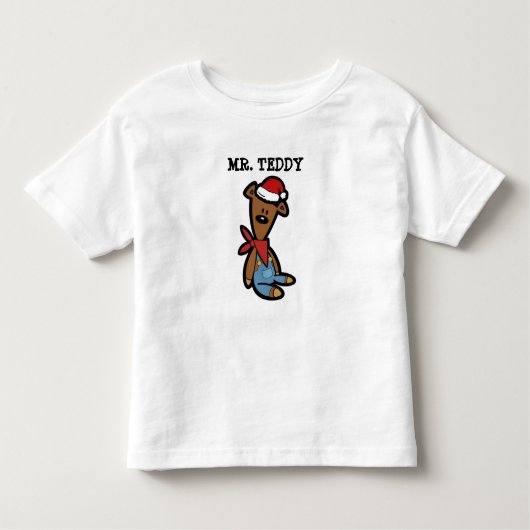 Teddy in Weihnachten lustige Kostüme Kleinkind T-shirt (Vorderseite)