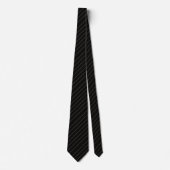 Teddy Krawatte | Mitternachtsschwarzer Pinstripe L (Vorderseite)