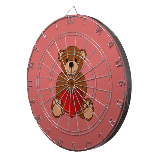 Teddy Liebe Dartscheibe (Vorderseite rechts)