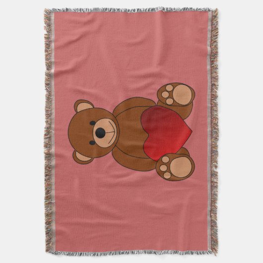 Teddy Liebe Decke (Vorderseite Vertikal)