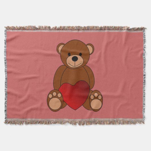 Teddy Liebe Decke (Vorderseite)