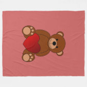 Teddy Liebe Fleecedecke (Vorderseite (Horizontal))