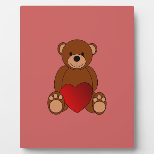 Teddy Liebe Fotoplatte (Vorderseite)
