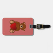Teddy Liebe Gepäckanhänger (Vorderseite horizontal)