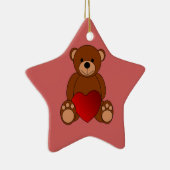 Teddy Liebe Keramik Ornament (Rechts)