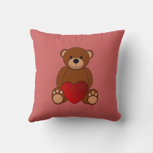 Teddy Liebe Kissen (Rückseite)