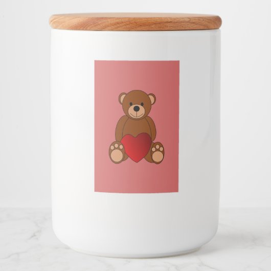 Teddy Liebe Lebensmitteletikett (Vorderseite)