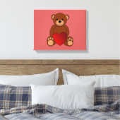Teddy Liebe Leinwanddruck (Insitu (Schlafzimmer))