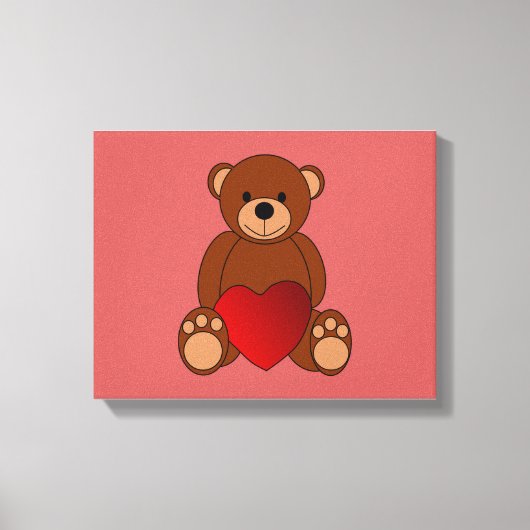 Teddy Liebe Leinwanddruck (Vorderseite)