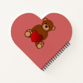 Teddy Liebe Notizblock (Rückseite)