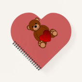 Teddy Liebe Notizblock (Vorderseite)