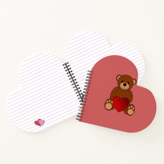 Teddy Liebe Notizblock (Innenseite)