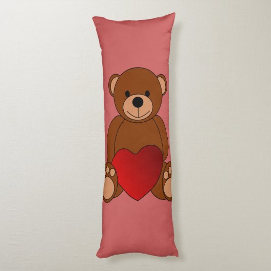 Teddy Liebe Seitenschläferkissen (Rückseite (Vertikal))