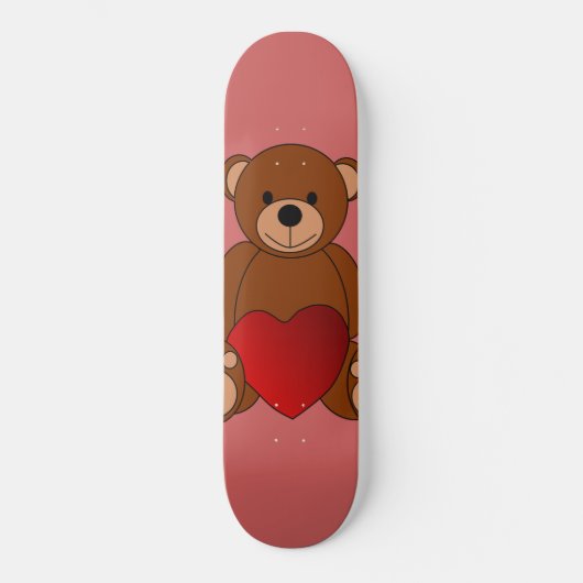 Teddy-Liebe Skateboard (Vorderseite)