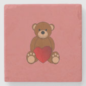 Teddy Liebe Steinuntersetzer (Vorderseite)